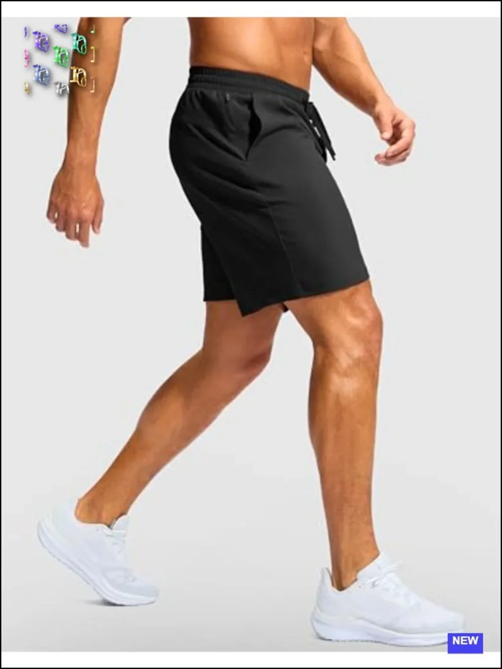 Men's Athletic Running Shorts with Zipper Pocket 5/7 Inch Quick Dry Gym Workout